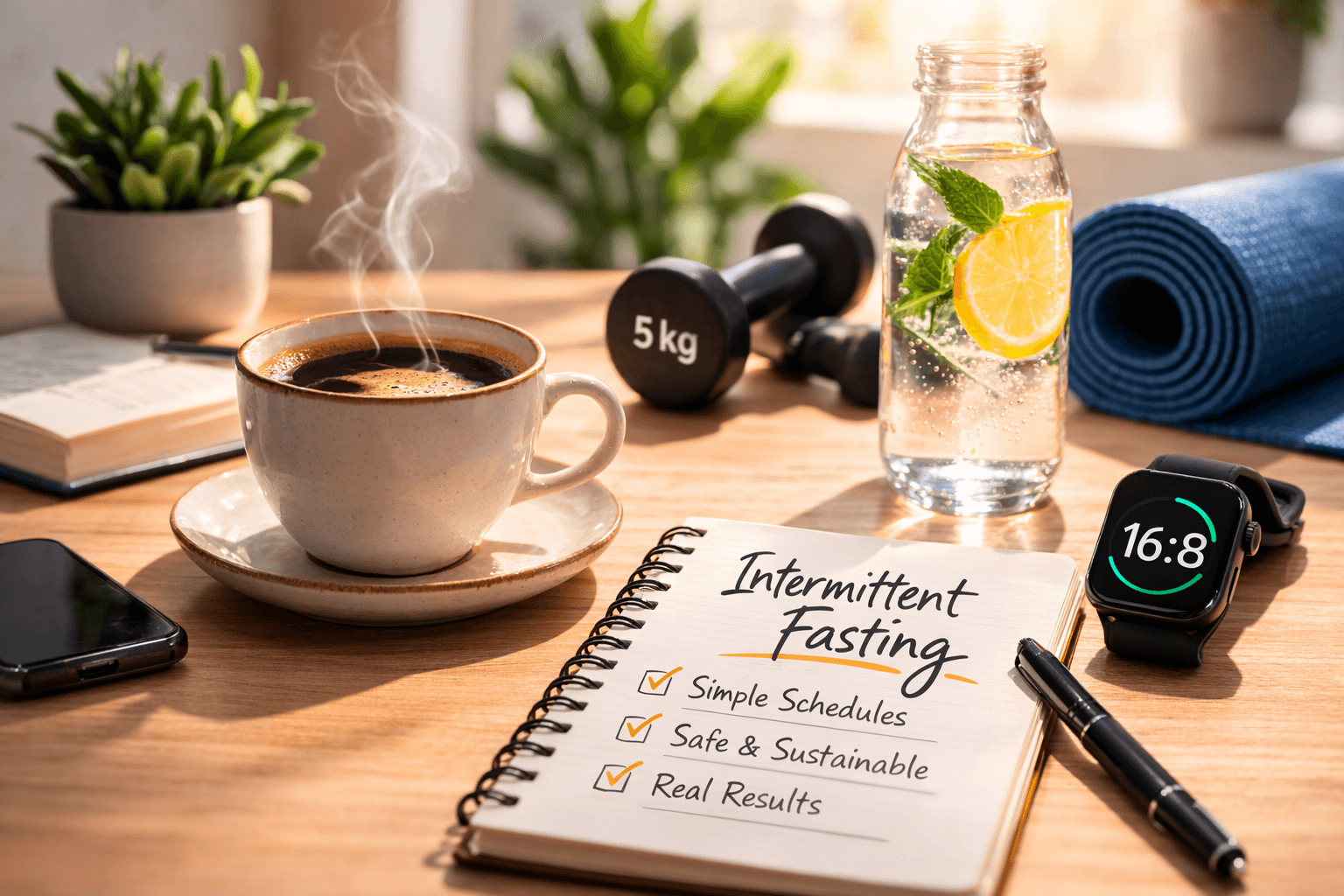 home-desk-coffee-fasting