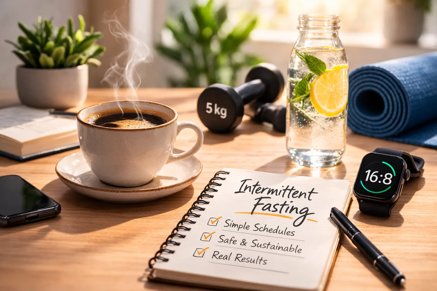 home-desk-coffee-fasting